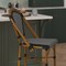 Flash Furniture Bordeaux Stackable IndoorOutdoor French Bistro 26 Counter Height Stool, BlackWhite and Bamboo SDA-AD642001-CS-BKWH-NAT-GG - alternate 2
